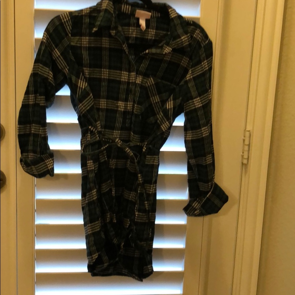 Maternity (not nursing) flannel tunic